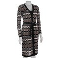 Chaudry Belted Long Cardigan and Tank Dress Set