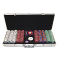 300-piece Tri-Color Crowns & Dice Poker Chip Set