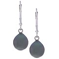 14k White Gold Tahitian Pearl Earrings