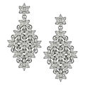18k White Gold 3ct TDW Diamond Drop Earrings