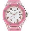 Cool Women's Pink Rubber Strap Watch