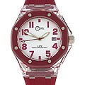 Cool Women's Red Rubber Strap Watch