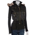 Tokyo Collection Ushka Black Puffy Hooded Vest