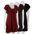 Sharagano Butterfly Sleeve Square Neck Dress