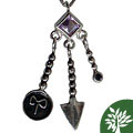 Amethyst and Rhodolite Mycenaen Charm Necklace (Israel)