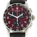 Swiss Army Classic Chronograph Red Dial Watch