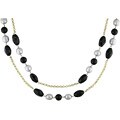 Goldplated Sterling Silver Gemstone Pearl Necklace