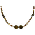 Cultured Freshwater Pearl and Gemstone Necklace