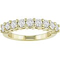 14k Gold 1ct TDW Diamond Semi Eternity Ring
