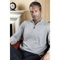 I LEVRIERI Italian Cashmere 1/4 Mock Neck Sweater
