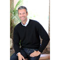 I LEVRIERI Men's Italian Cashmere V-neck Sweater