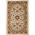 Indian Hand-tufted Imperial Beige Wool Rug (2'6 x 4')