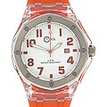 Cool Women's Orange Rubber Strap Watch