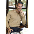 I LEVRIERI Italian Merino Wool 3-button Polo Sweater