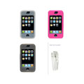 Silicone Skin Case with Belt Clip for iPhone