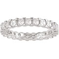 18k White Gold 2ct TDW Asscher Diamond Eternity Ring (G-H, VS2)