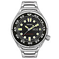 Seiko Men's Stainless Steel Black Dial Watch