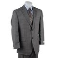 Michael Kors Men's Grey Plaid 2-button Wool Suit