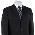 Izod Men's Navy Pinstripe 3-button Wool Suit