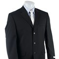 Michael Kors Men's Black 3-button Wool Suit