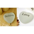 Inspirational Sea Glass Stone Heart