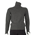 Dolce & Gabbana Grey Knit Wool Turtleneck Sweater