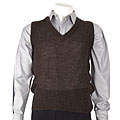 Dolce & Gabbana Men's Brown V-neck Sweater Vest