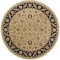 Hand-knotted Persuasion Hand-spun Wool Rug (8' Round)