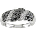 14k Gold 3/4ct TDW Black and White Diamond Ring