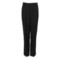 Domani Platinum Men's Black Sharkskin Pleated Dress Pants