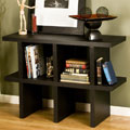 Black Contemporary Book and Display Shelf