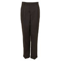 Domani Platinum Men's Brown Sharkskin Pleated Dress Pants