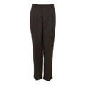 Domani Platinum Men's Dark Olive Sharkskin Pleated Dress Pants