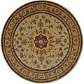 Persian Court Saga Wool/ Silk Rug (8' Round)