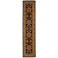 Red Persian Court Jewel Wool / Silk Rug (2'3 x 8')