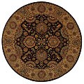 Red Persian Court Jewel Wool/ Silk Rug (6' Round)