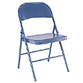 Chambray Steel Folding Chairs (6-pack)