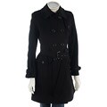 DKNY Double Breasted Cashmere Blend Trench Coat