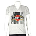D&G Grey V-neck Martini Logo & Naked Girl T-shirt