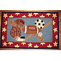Sports Stars Area Rug (2'6 x 4')