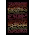 Spheres Black Area Rug (5'2 x 7'4)