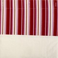Plum Stripe Cotton Shower Curtain