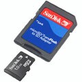 Sandisk 1GB Micro SD Memory Card With SD Adapter