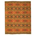 Hand-woven Aztec Jute Rug (5' x 8')