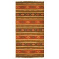 Hand-woven Aztec Jute Rug (6' x 12')