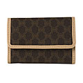 Celine Dark Brown PVC Logo Key Holder