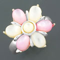 'Blossom' Mother of Pearl Sterling Silver Ring (China)