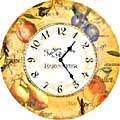 Fruit Harvest Distressed Tin Clock