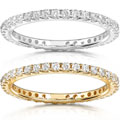 14k Gold 1/2ct Diamond Eternity Band (H-I/ I1)