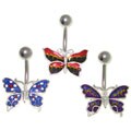 Butterfly Sparkle Belly Jewelry